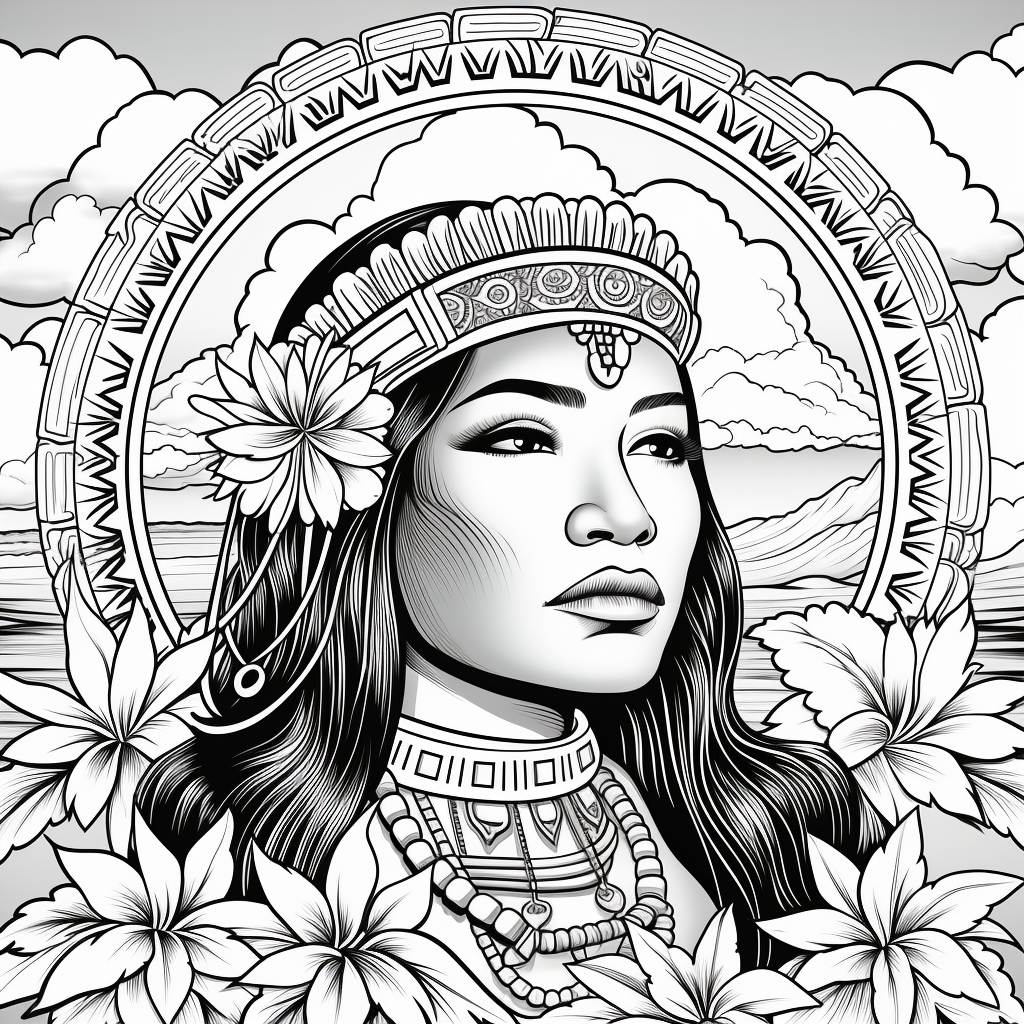 Mandala Woman Goddess Zentangle 098 Estsanatlehi